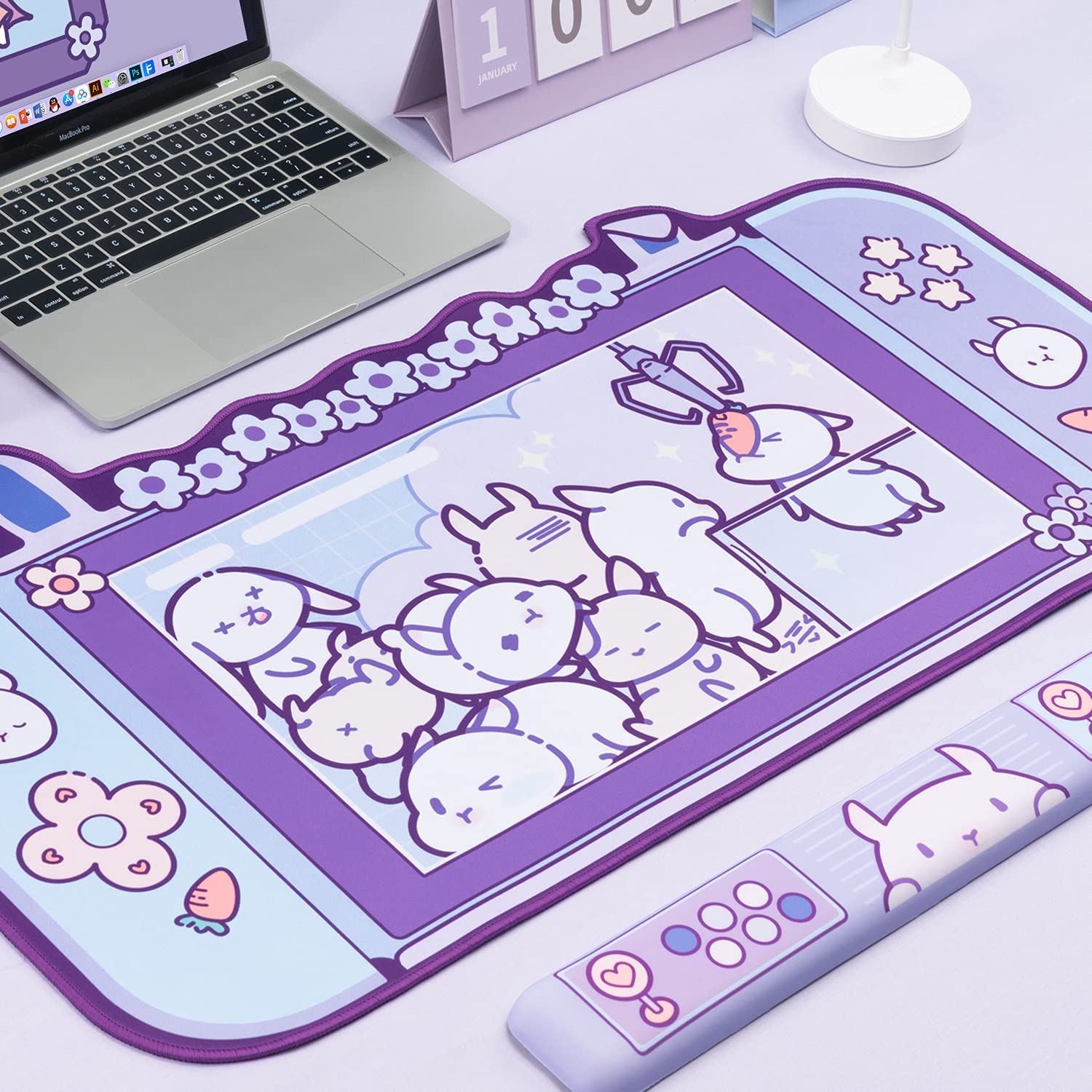 Grote Kawaii Gaming Muismat Le - Tradescantia Purple recensie en prijs