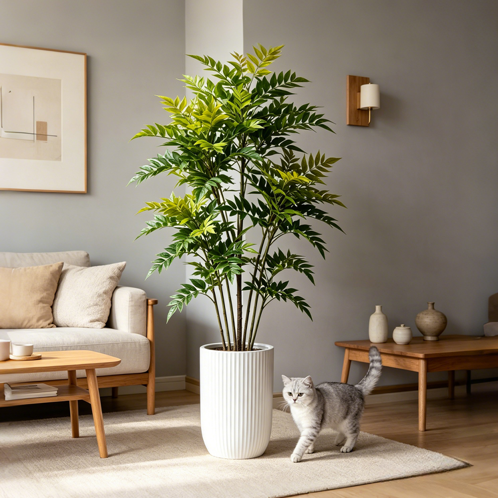73-135cm Kunstmatige Nandina P - Ficus Lyrata Tree recensie en prijs